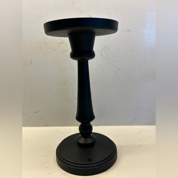Potterybarn Metal Black Pillar Candle Holders ( pillar or taper) - Picture 5 of 11